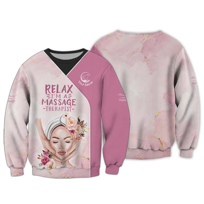 Skin Care Relax 3D Shirts Massage Spa Beauty Custom T-Shirts