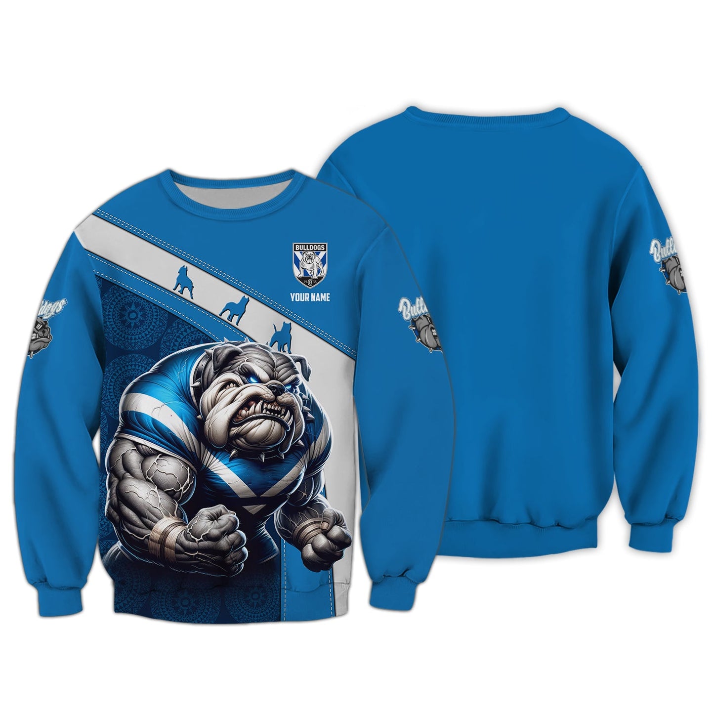 Zipper Hoodie Canterbury Bankstown Bulldogs 3D Shirt Rugby Custom T-Shirts