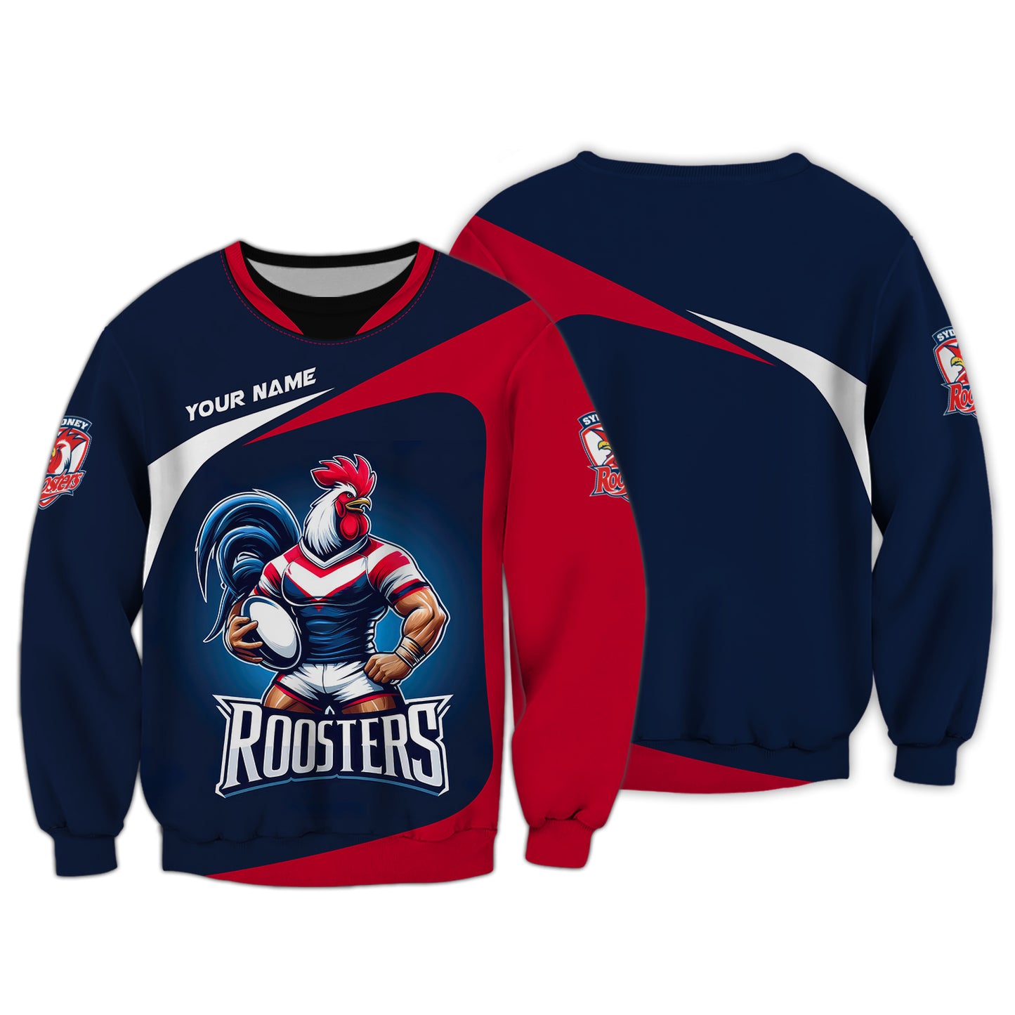 Rugby Custom T-Shirts Sydney Roosters Lover 3D Shirt