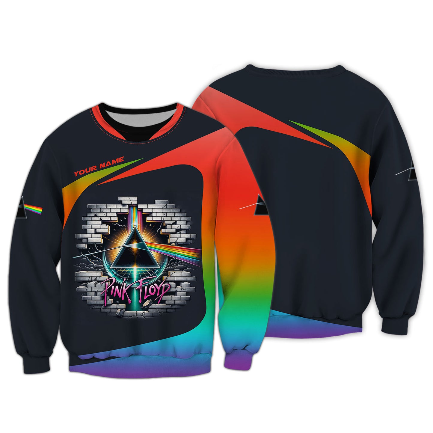 Zipper Hoodie Pink Floyd 3D Shirt The Legendary Music Band Custom T-Shirts