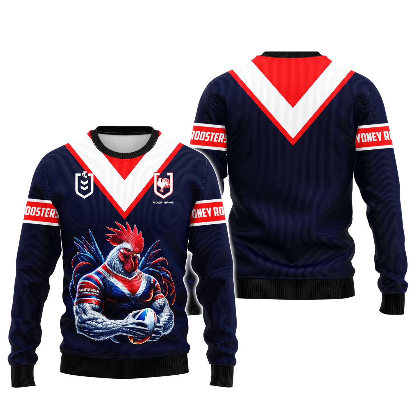 Rugby Lover Custom T-Shirts Sydney Roosters 3D Shirt