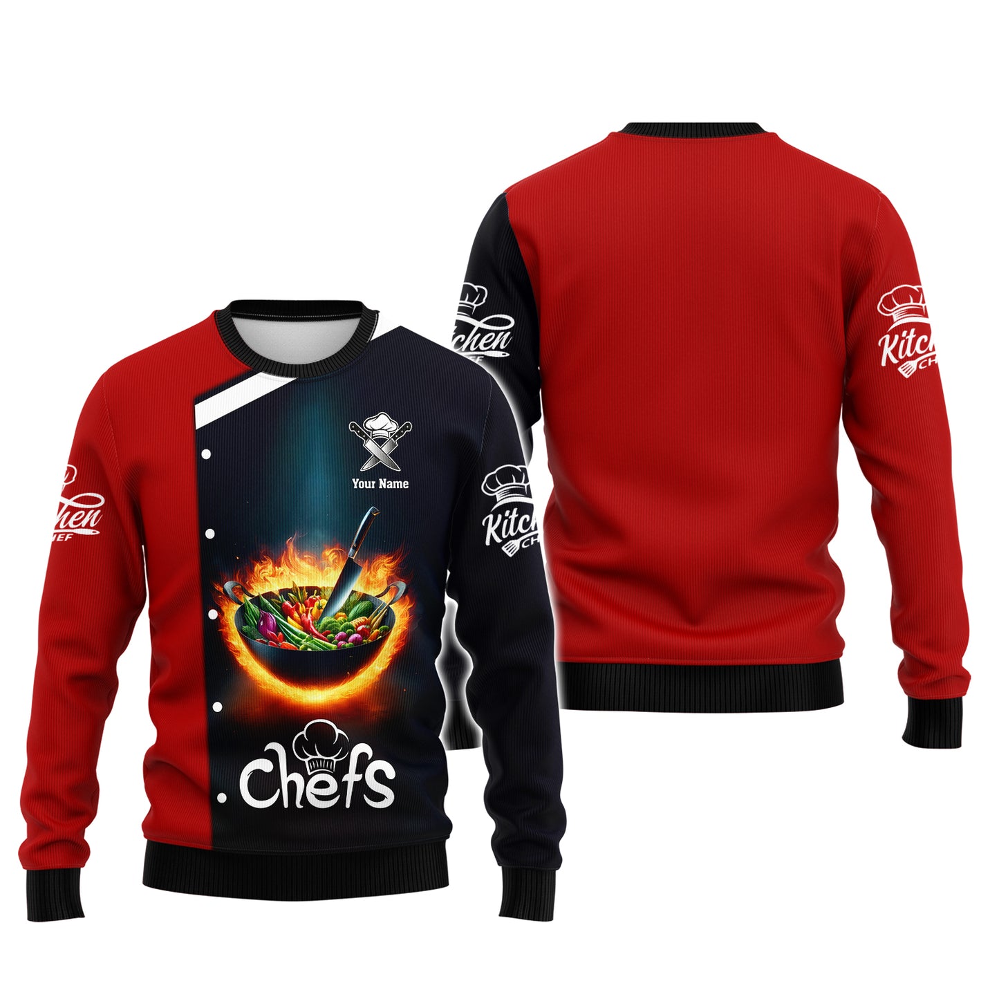 Unisex Chef, Cooking Chef Custom T-Shirts Gif For Chef 3D Shirt