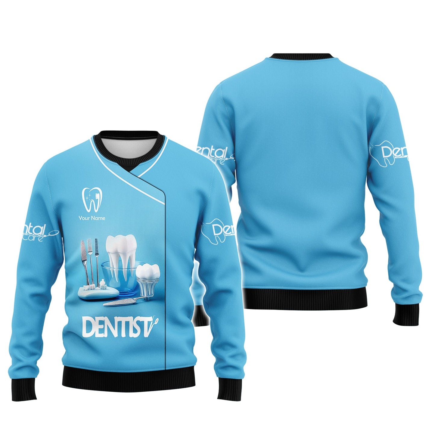 Zipper Hoodie Dentistry Clinic 3D Shirt Dental Custom T-Shirts Gif For Dentist