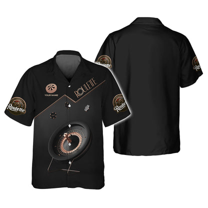 Roulette Black Luxury 3D Shirt Casino Custom T-Shirts