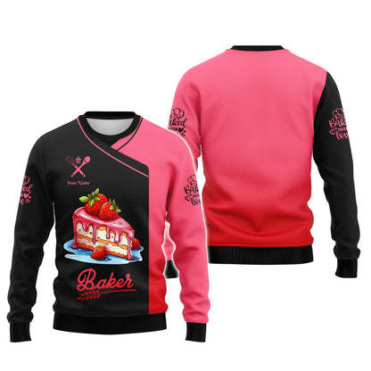 Zipper Hoodie Personalized Bakery Custom T-Shirt Baker 3D Shirts