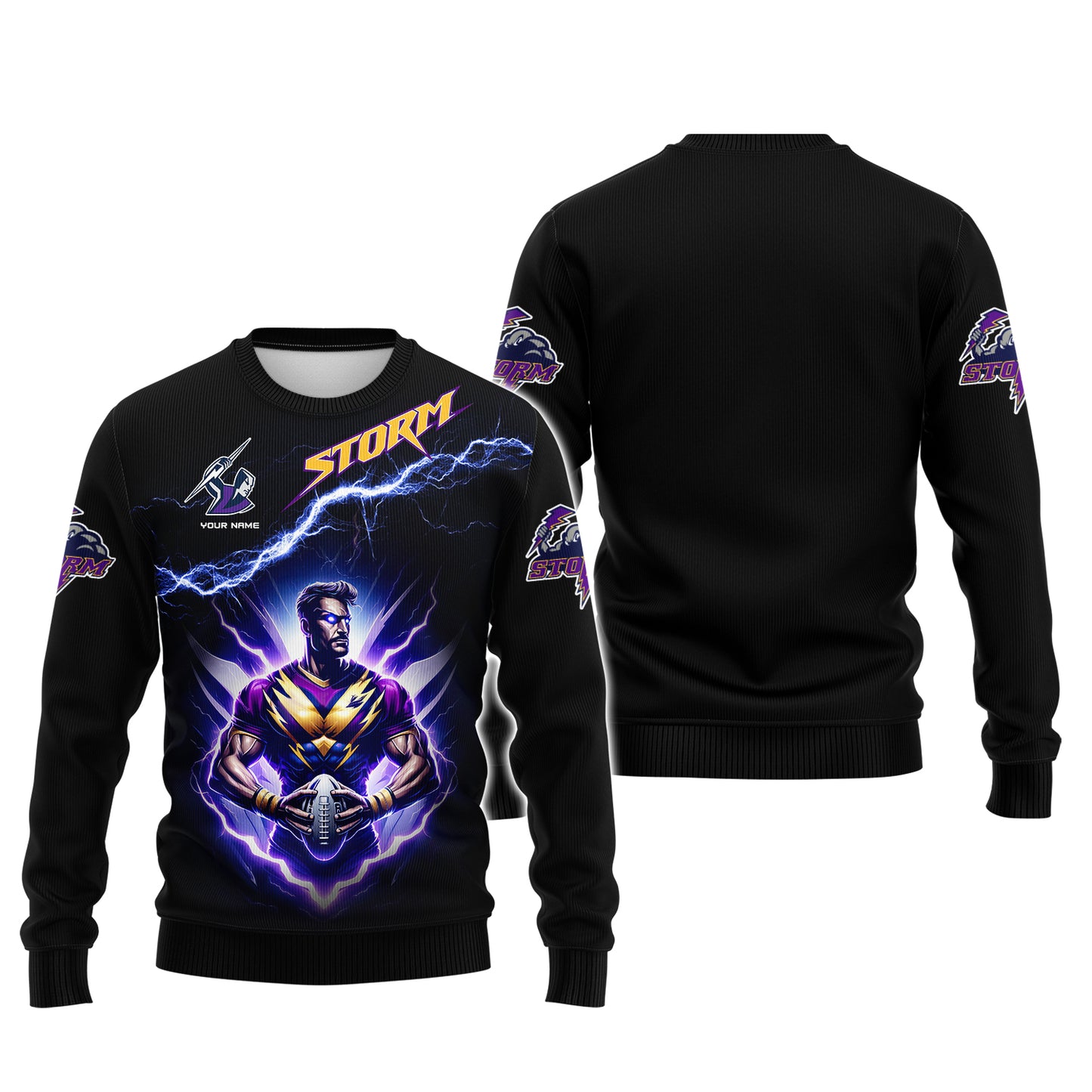 Personalized Shirt Melbourne Storm 3D Shirt Rugby Custom T-Shirts