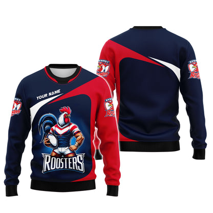 Rugby Custom T-Shirts Sydney Roosters Lover 3D Shirt