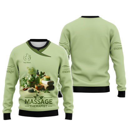 Zipper Hoodie Massage Custom T-Shirts Skin Care Spa Set Decoration Candle 3D Shirt, Hoodie