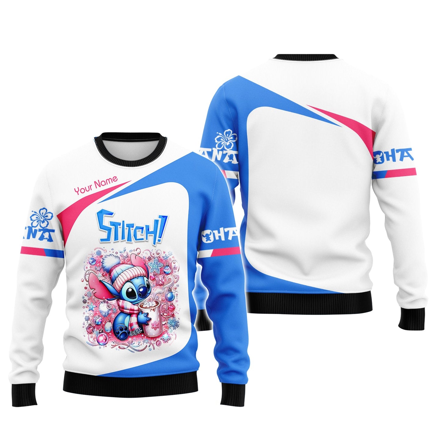 Zipper Hoodie Loli Stitch 3D Shirt Disney Custom T-Shirts