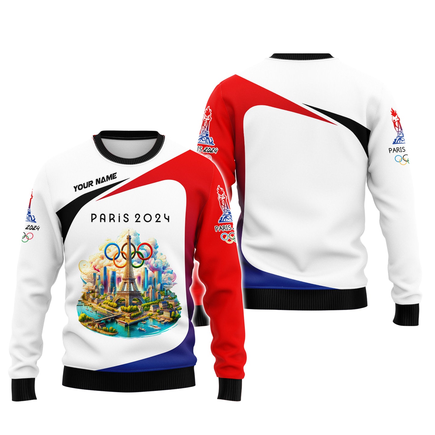 Olympic Custom T-Shirts Road To Paris 2024 3D Shirt