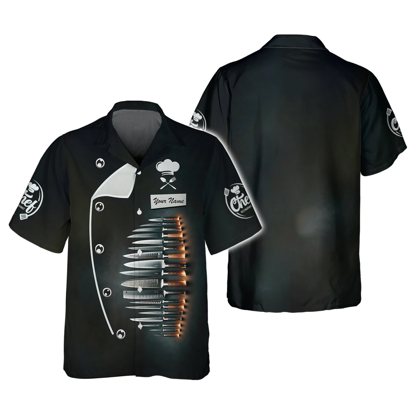 Chef Knife Set 3D Shirt Knives Cooking Chef Custom T-Shirts