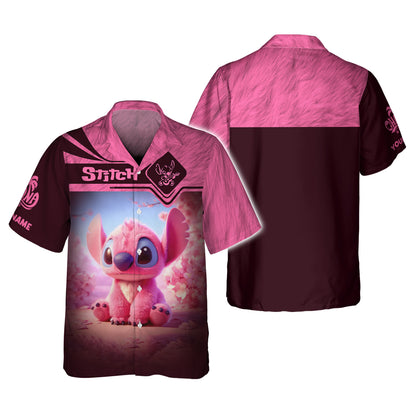 Pink Stitch 3D Shirt Disney Custom T-Shirts