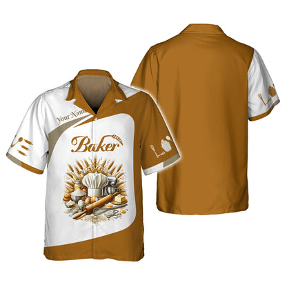 Traditional Baking Tools 3D Shirt Gif For Baker, Bakery Custom T-Shirts