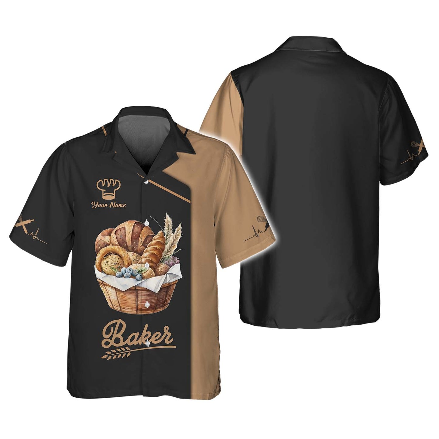 Bread Basket 3D Shirt Bakery Custom T-Shirt Gif For Baker Zipper Hoodie