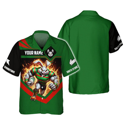 Zipper Hoodie Rugby Custom T-Shirts South Sydney Rabbitohs 3D Shirt