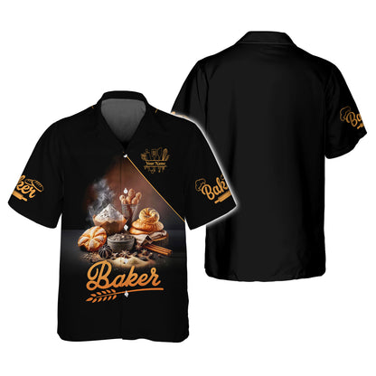 Stack Of Hot And Fresh Bread 3D Shirt Bakery Custom T-Shirts Gif For Baker