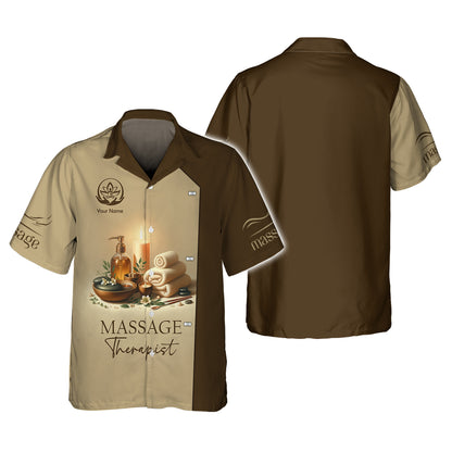 Tranquil Spa 3D Shirt Therapist Massage Custom T-Shirts