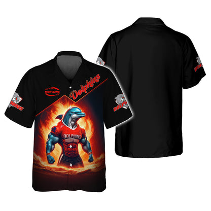 Rugby Lover Custom T-Shirts The Dolphins 3D Shirt