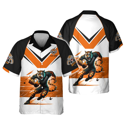 Zipper Hoodie Rugby Lovers Custom T-Shirts  West Tigers 3D Shirt