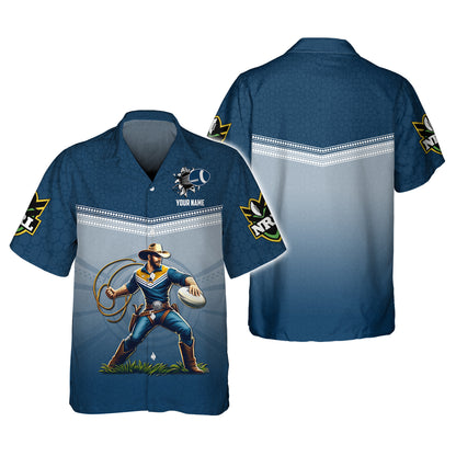 North Queensland  Cowboys 3D Shirt Rugby Custom T-Shirt