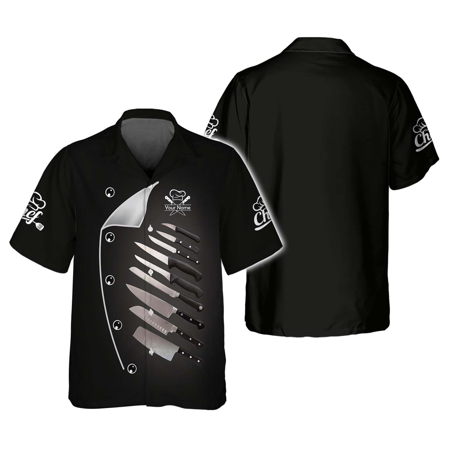 Kitchen Knives Set 3D Shirts Knife Chef Custom T-Shirts