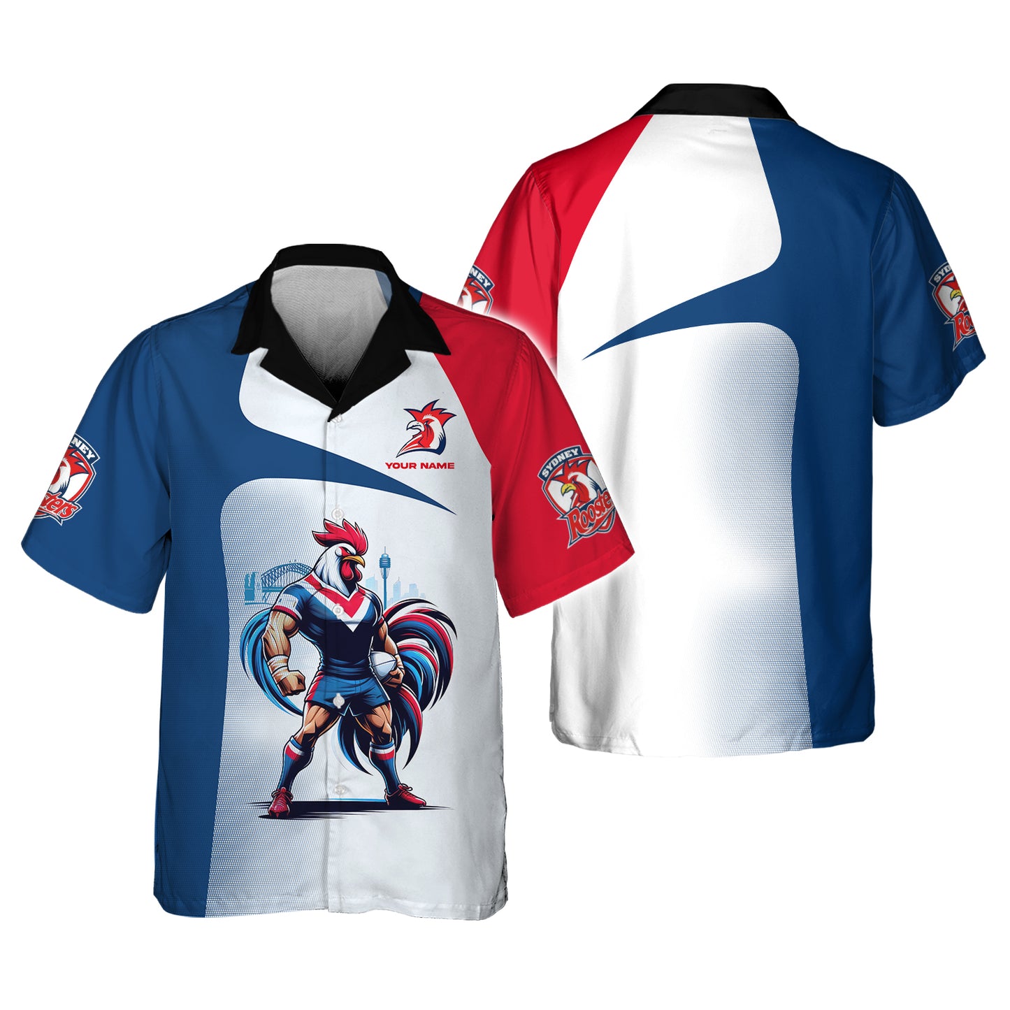 Sydney Roosters 3D Shirt Rugby Custom T-Shirts