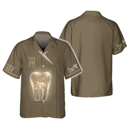 The Tooth Surface Glows 3D Shirts Gif For Dental, Cosmetic dentistry Custom T-Shirts