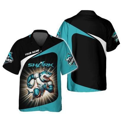 Zipper Hoodie Cronulla Sharks 3D Shirt Rugby Custom T-Shirts