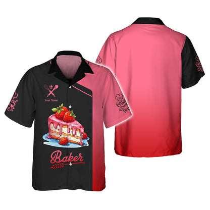 Personalized Bakery Custom T-Shirt Baker 3D Shirts