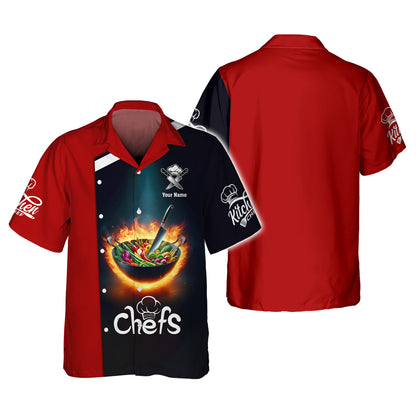 Unisex Chef, Cooking Chef Custom T-Shirts Gif For Chef 3D Shirt