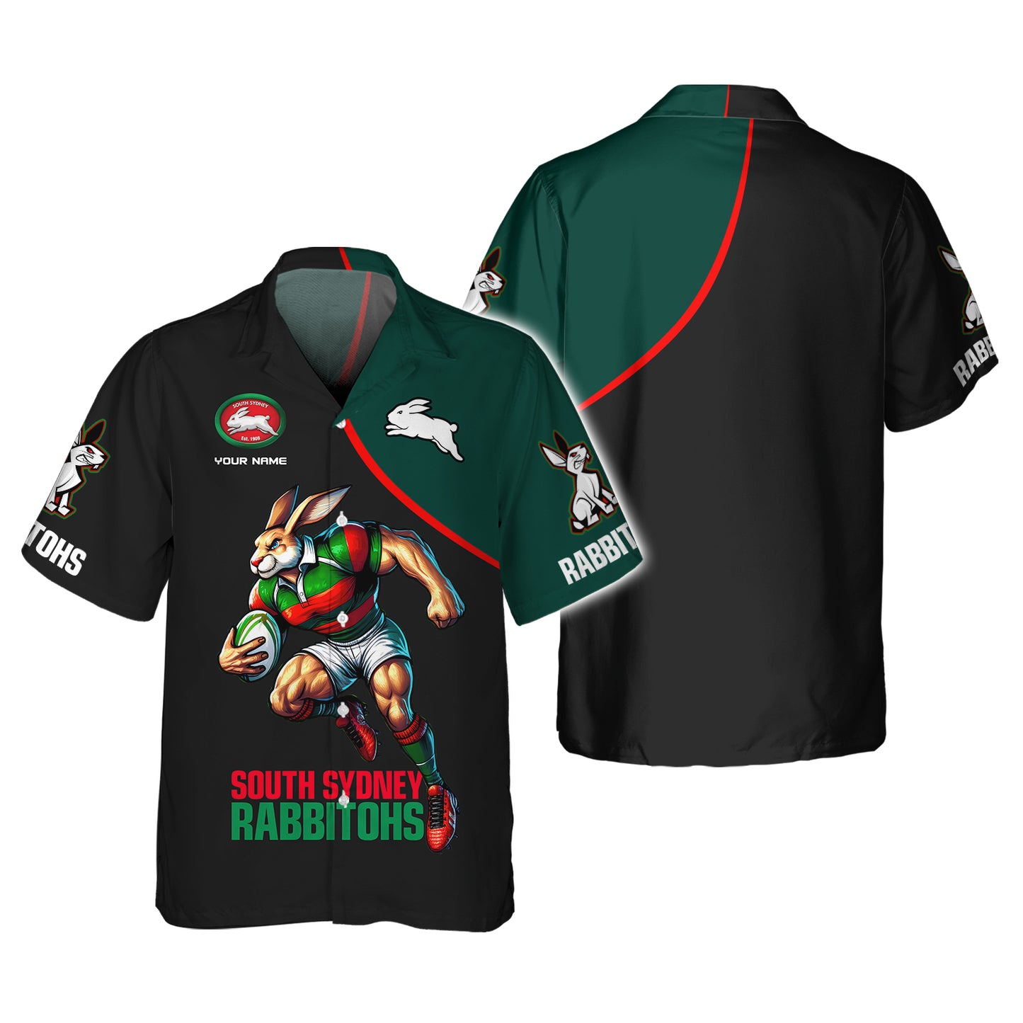 Rugby 3D Shirt South Sydney Rabbitohs Custom T-Shirts