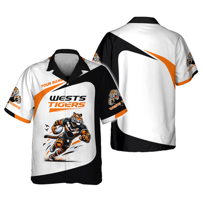 West Tigers 3D Shirt Rugby Custom T-Shirts