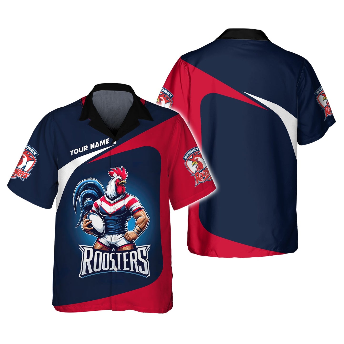 Zipper Hoodie Rugby Custom T-Shirts Sydney Roosters Lover 3D Shirt