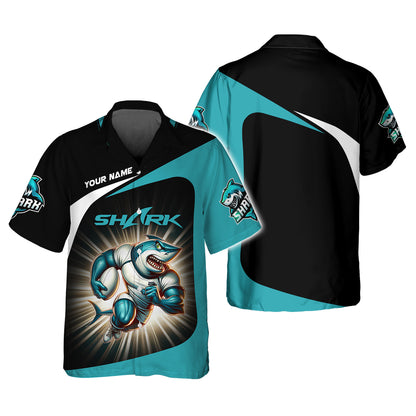 Cronulla Sharks 3D Shirt Rugby Custom T-Shirts