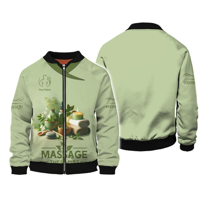 Zipper Hoodie Massage Custom T-Shirts Skin Care Spa Set Decoration Candle 3D Shirt, Hoodie