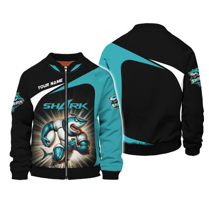 Zipper Hoodie Cronulla Sharks 3D Shirt Rugby Custom T-Shirts