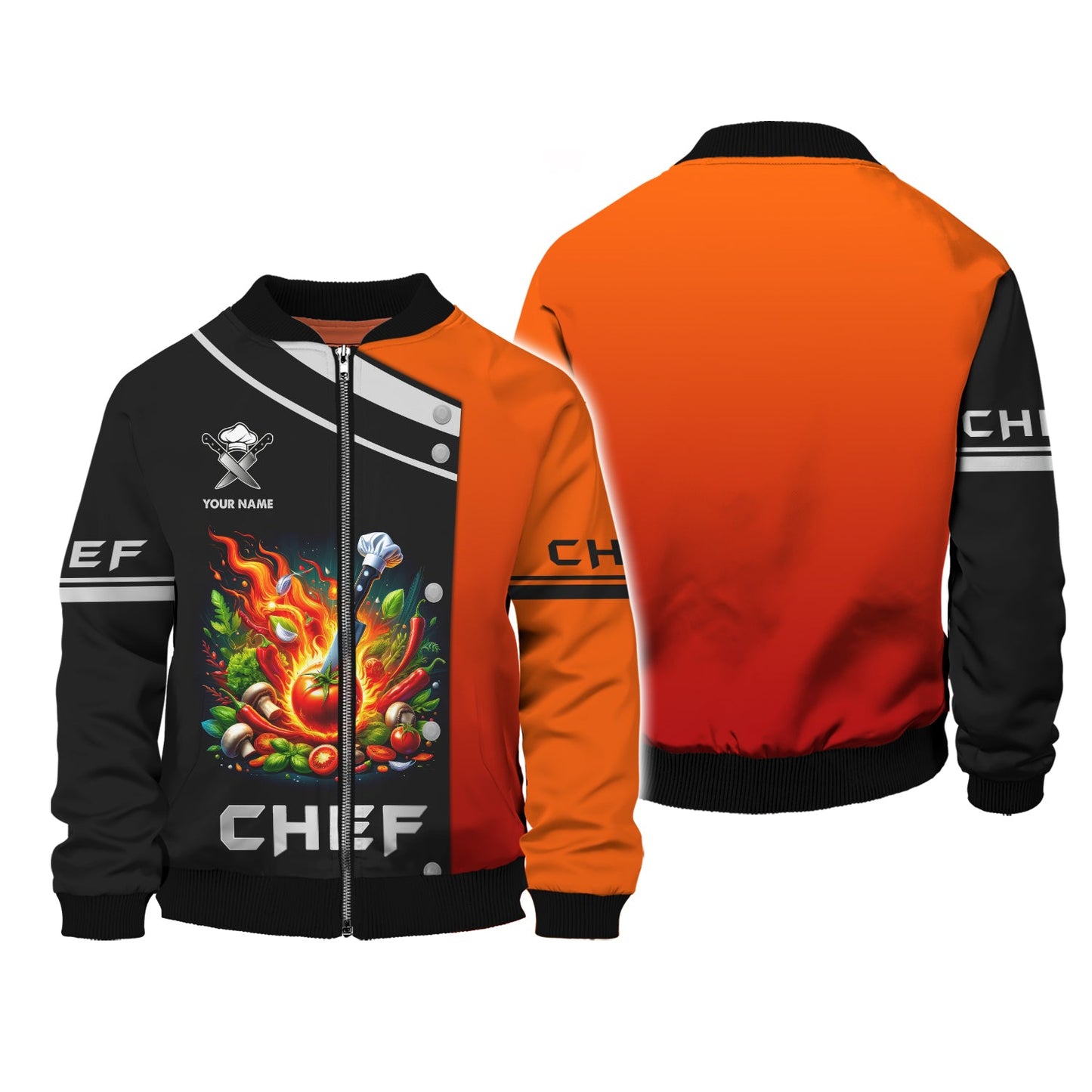 Zipper Hoodie Chef Cooking Unisex Custom T-Shirts Gif For Chef Lover 3D Shirt