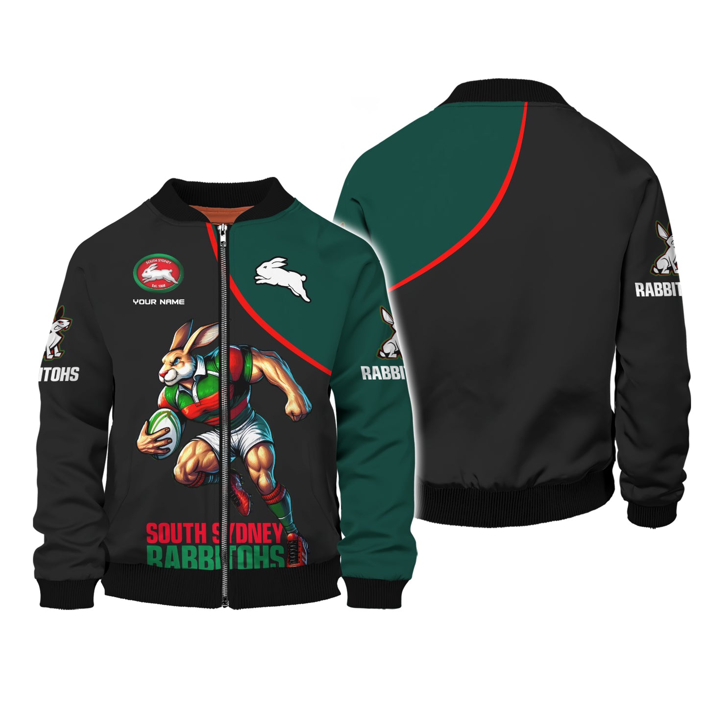 Rugby 3D Shirt South Sydney Rabbitohs Custom T-Shirts