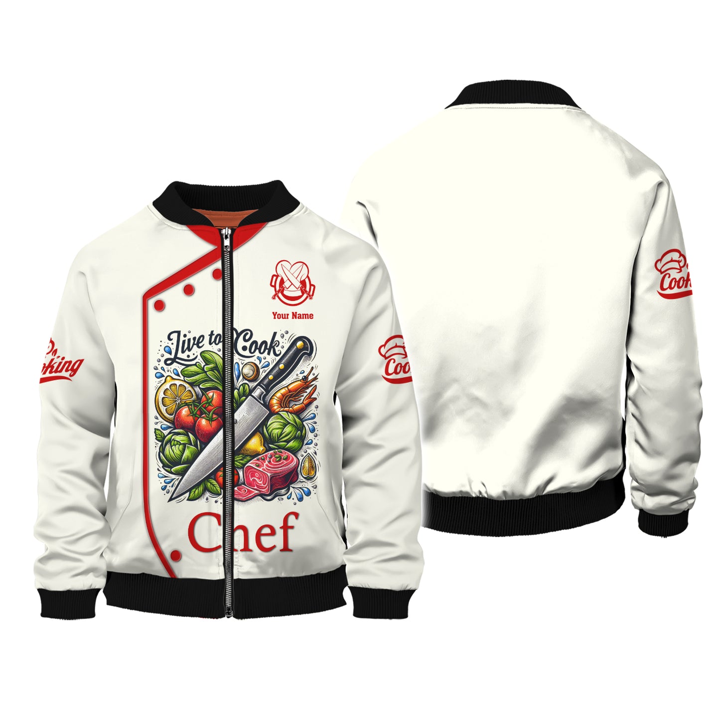 Unisex Knives Cooking Chef Custom T-Shirts Gif For Chef Lover