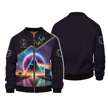 Zipper Hoodie Pink Floyd Custom T-Shirts The Dark Side Of The Moon 3D Shirt