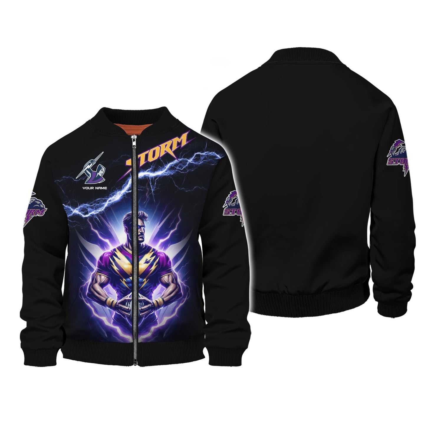 Zipper Hoodie Personalized Shirt Melbourne Storm 3D Shirt Rugby Custom T-Shirts