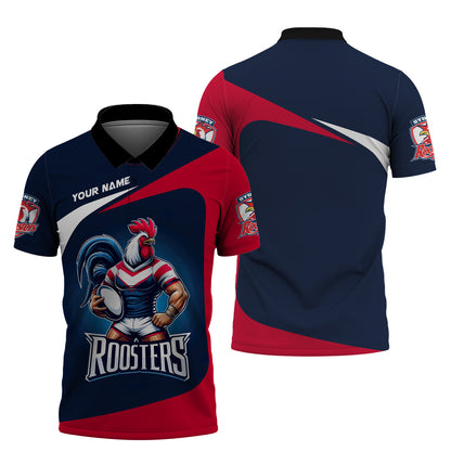 Rugby Custom T-Shirts Sydney Roosters Lover 3D Shirt