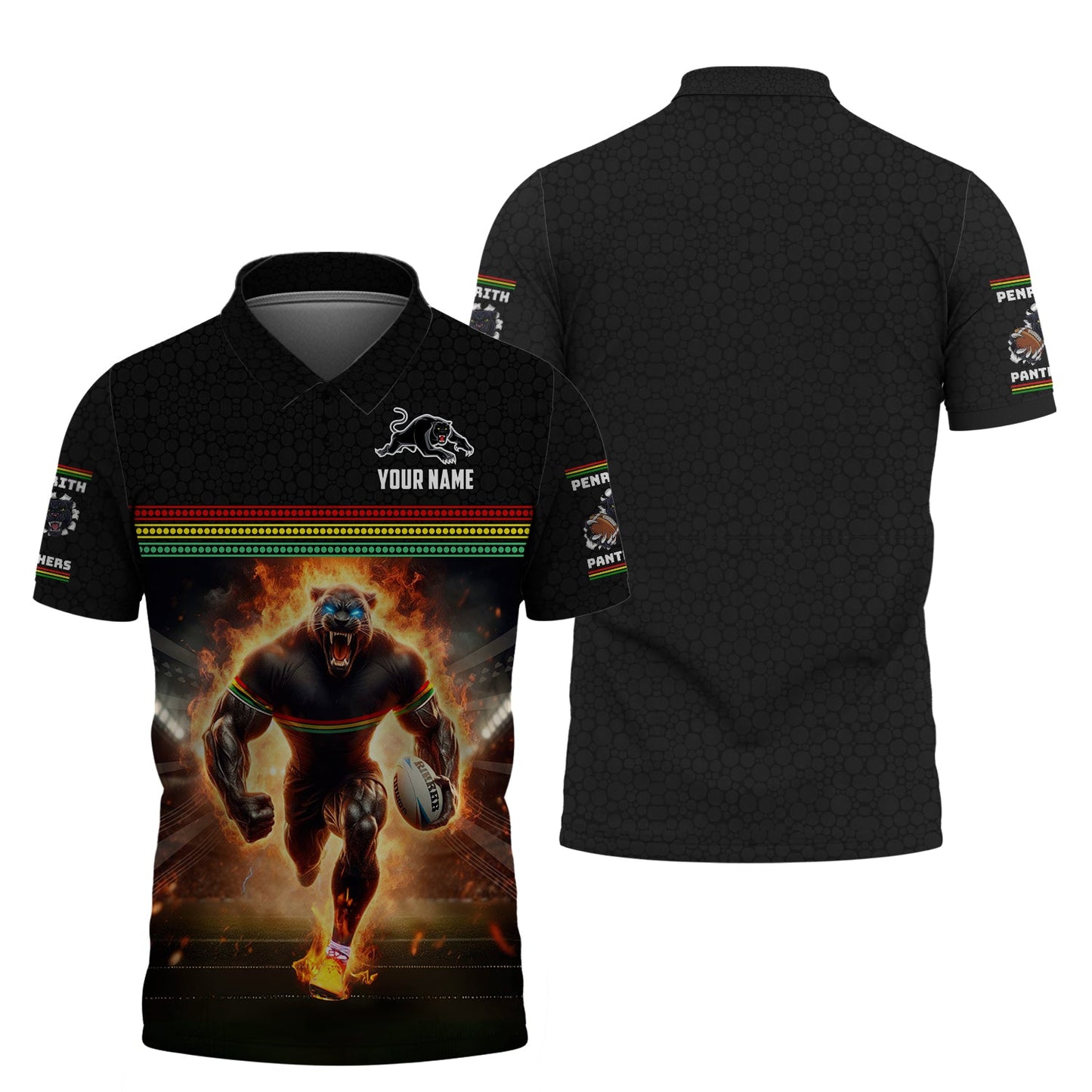 Zipper Hoodie Penrith Panthers Angry 3D Shirt Rugby Custom T-Shirts