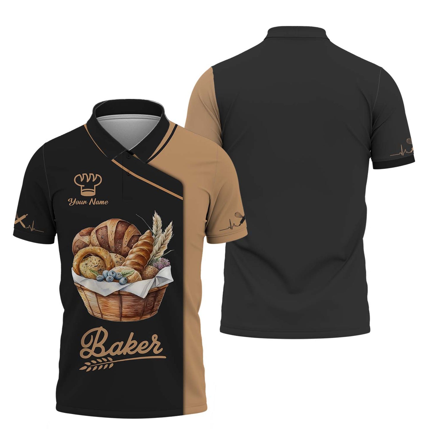 Bread Basket 3D Shirt Bakery Custom T-Shirt Gif For Baker