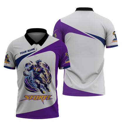 Rugby Lovers Custom T-Shirts Melbourne Storm 3D Shirt