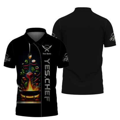 Unisex Custom T-Shirts Chef Cooking 3D Shirt Gif For Chef