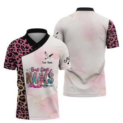 Leopard Nails Art Boutique 3D Shirts Nail Artist Custom T-Shirts