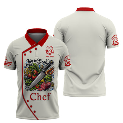 Unisex Knives Cooking Chef Custom T-Shirts Gif For Chef Lover