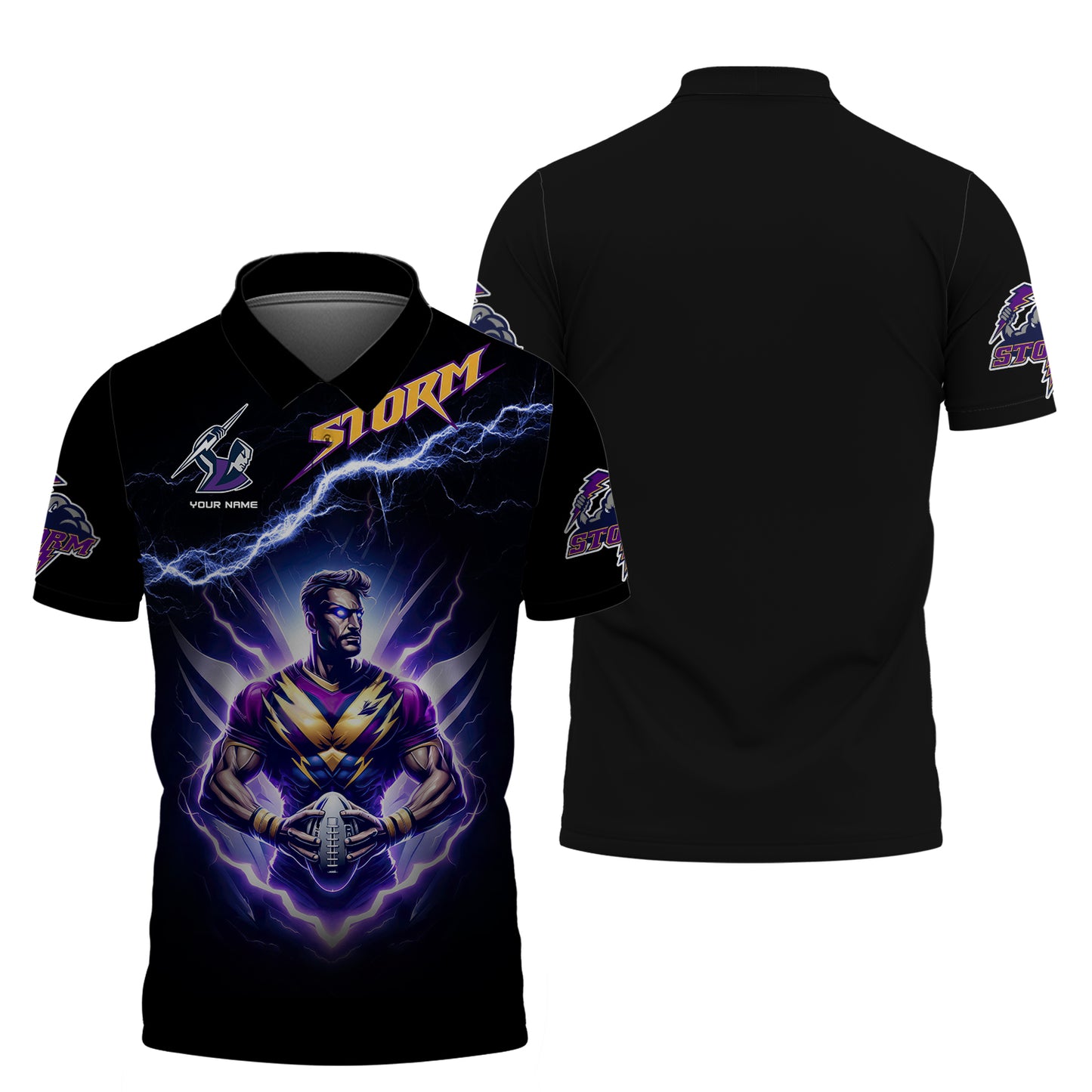 Personalized Shirt Melbourne Storm 3D Shirt Rugby Custom T-Shirts