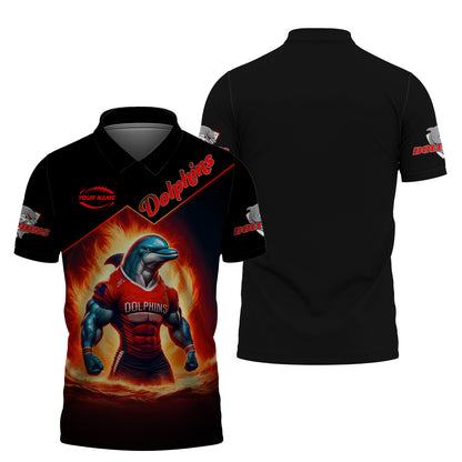 Rugby Lover Custom T-Shirts The Dolphins 3D Shirt